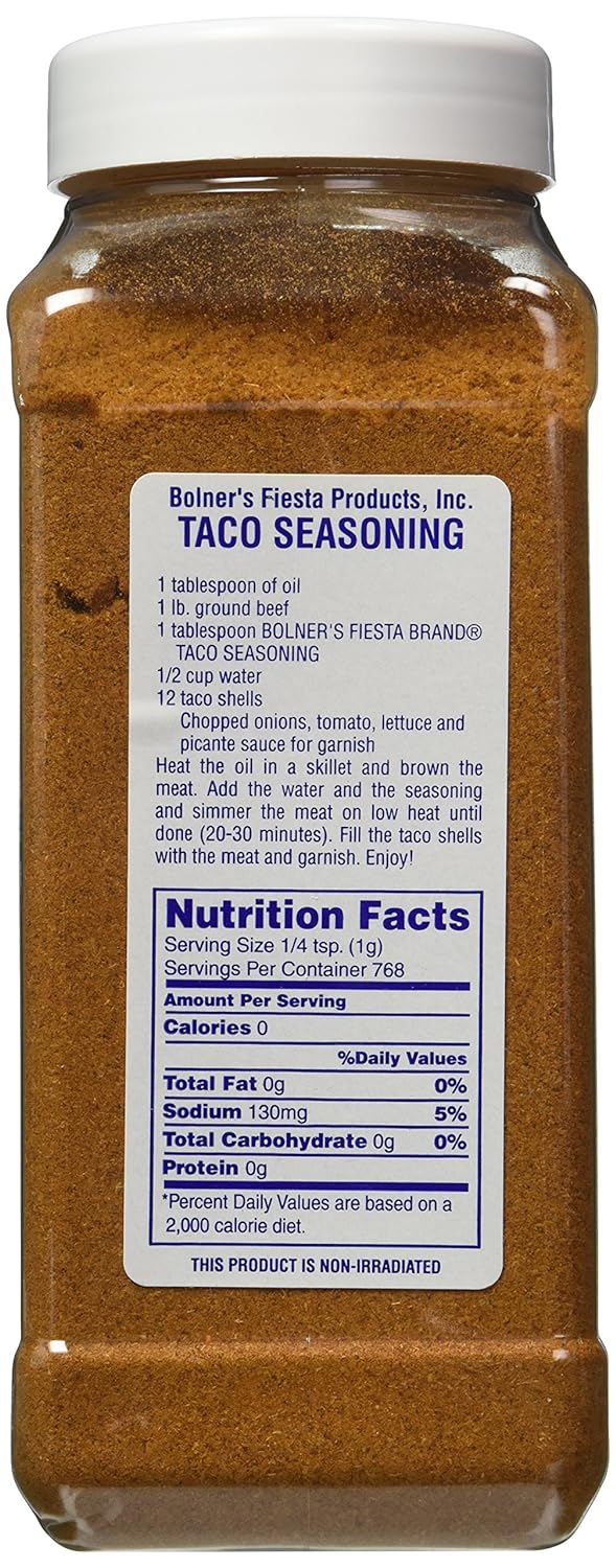 Bolner's Fiesta Extra Fancy Taco Seasoning, 22.5 Oz.